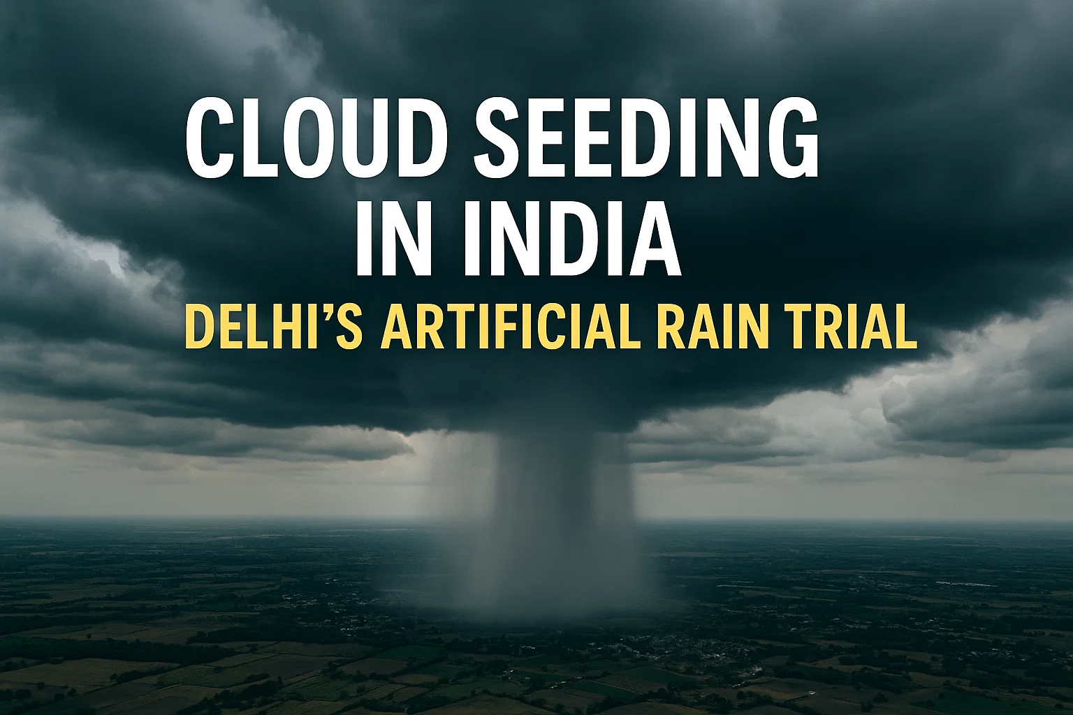 Cloud Seeding in India – Delhi’s Artificial Rain Trial
