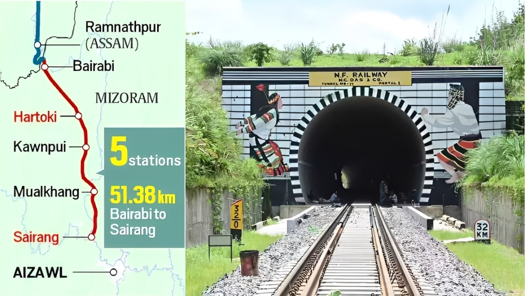 Bairabi-Sairang Railway Line: A Historic Gateway Empowering Mizoram’s Growth