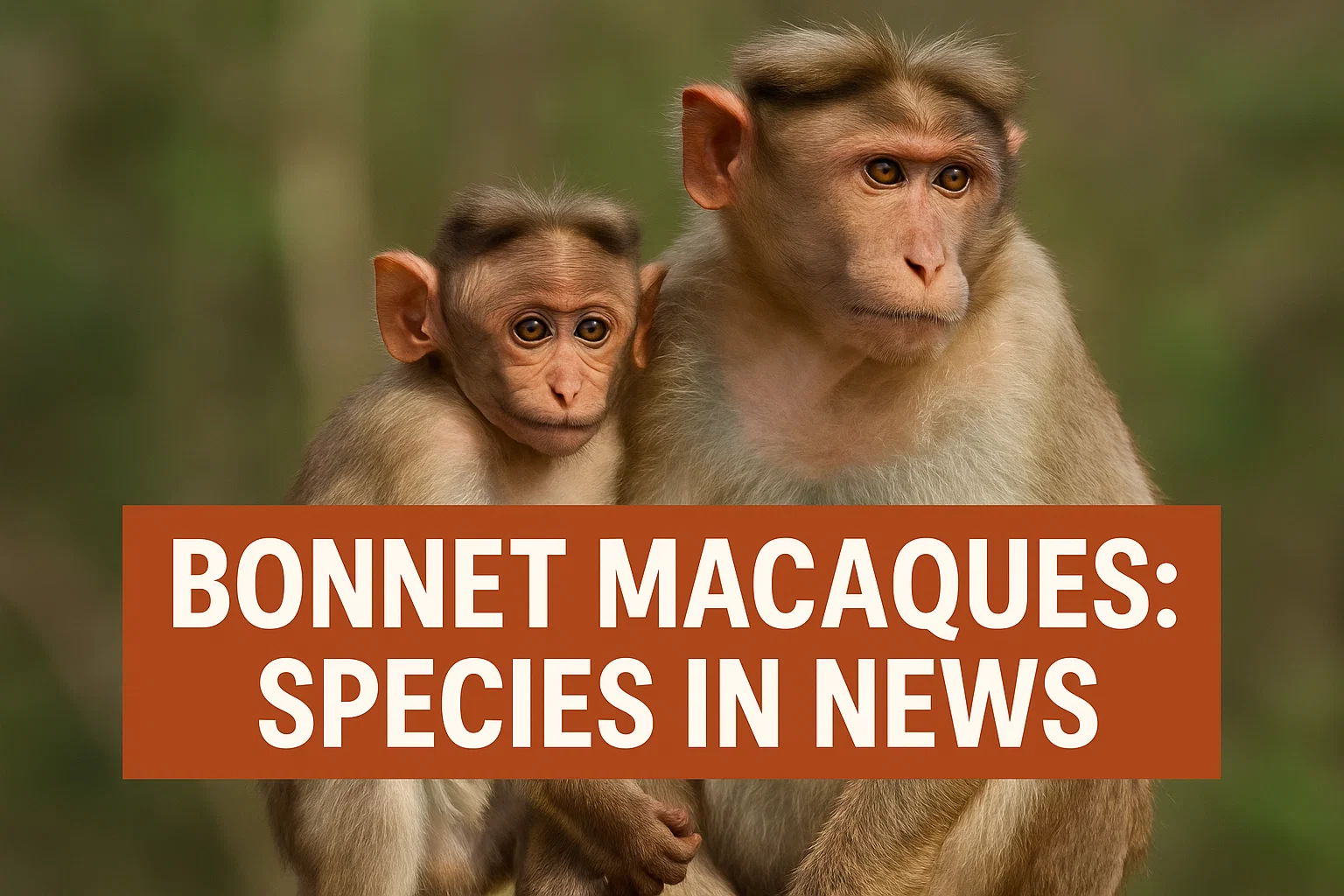 Bonnet Macaques: Species in news
