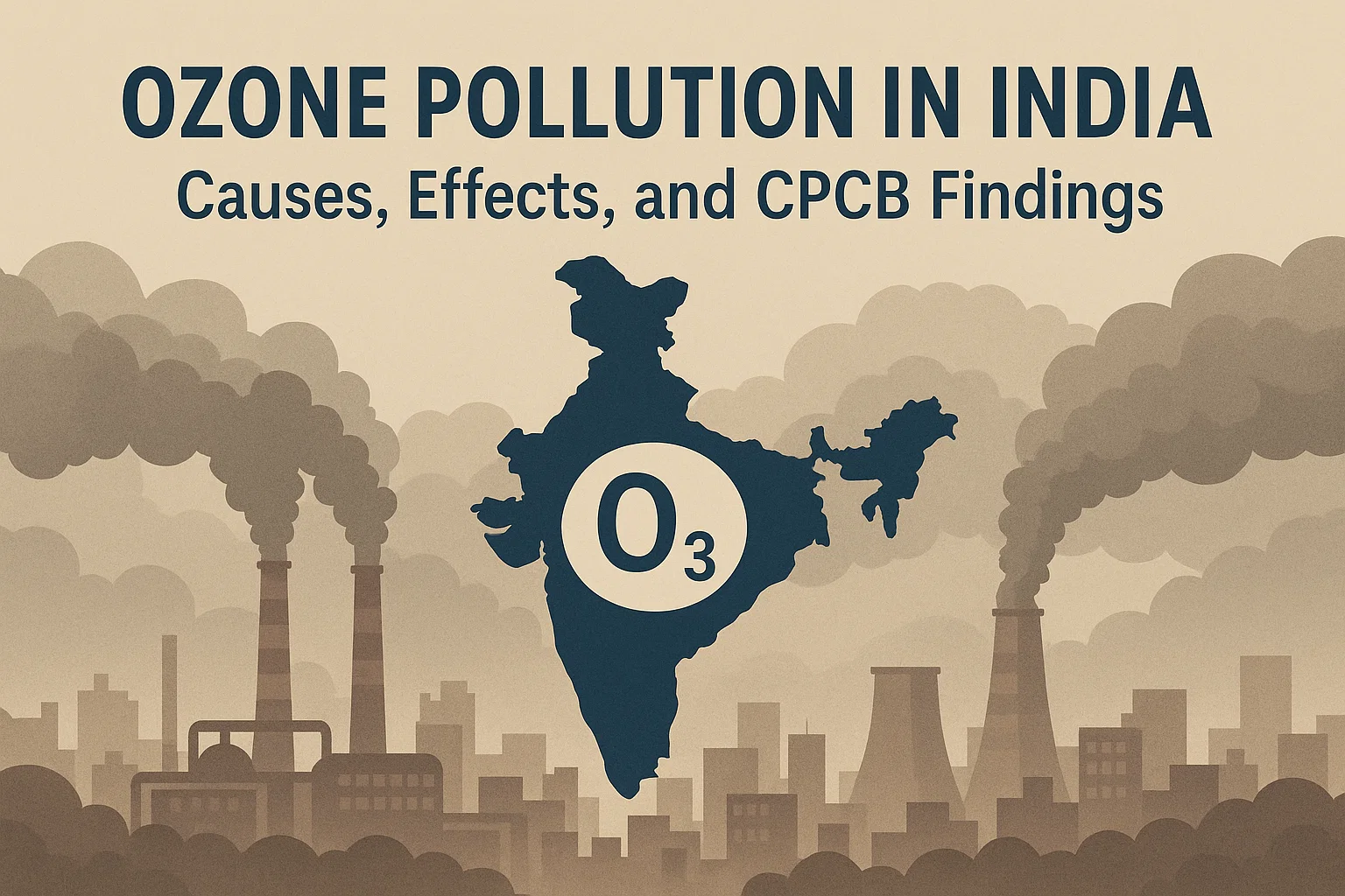Ozone Pollution in India – Causes, Effects, and CPCB Findings