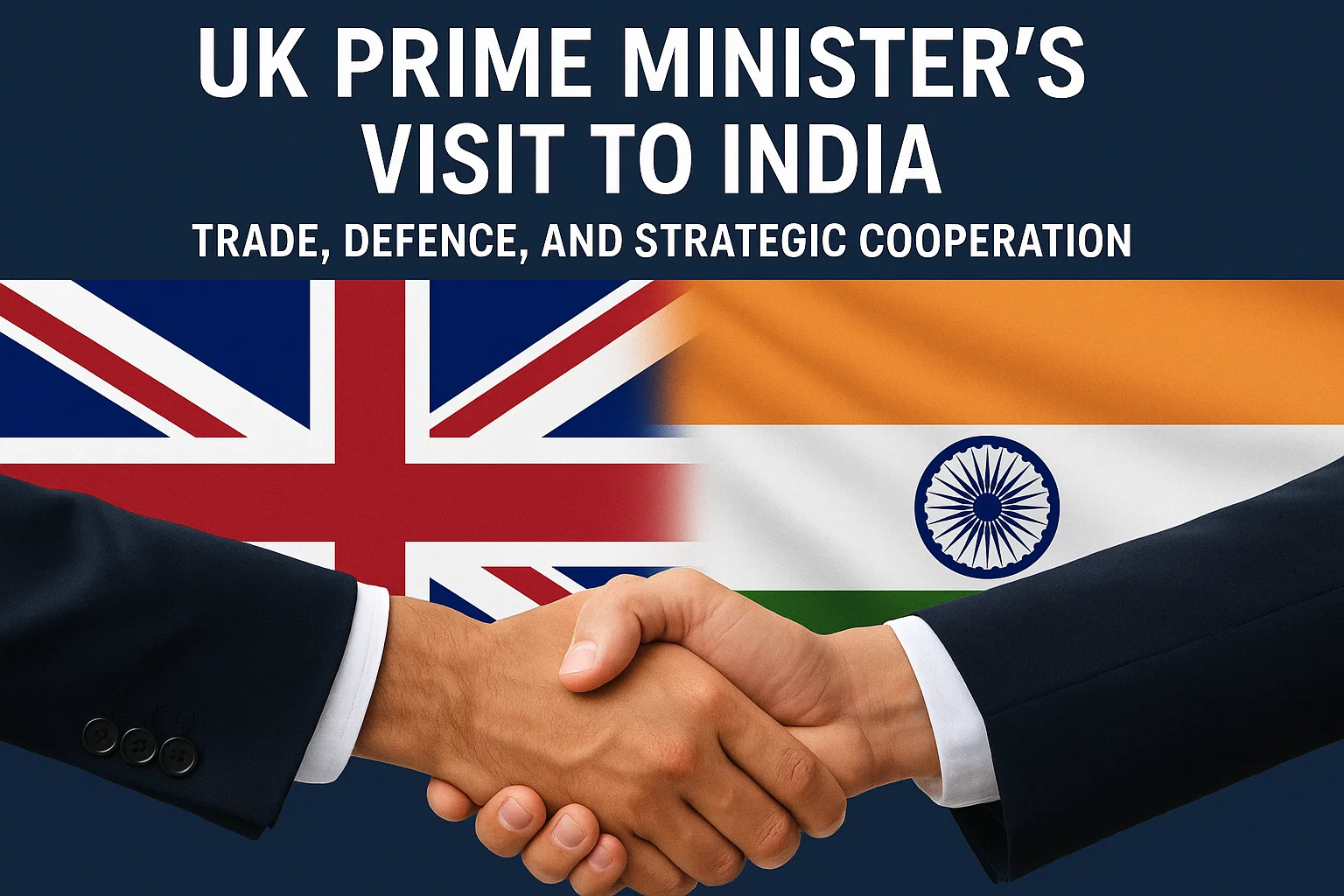 UK Prime Minister’s Visit to India: Trade, Defence, and Strategic Cooperation