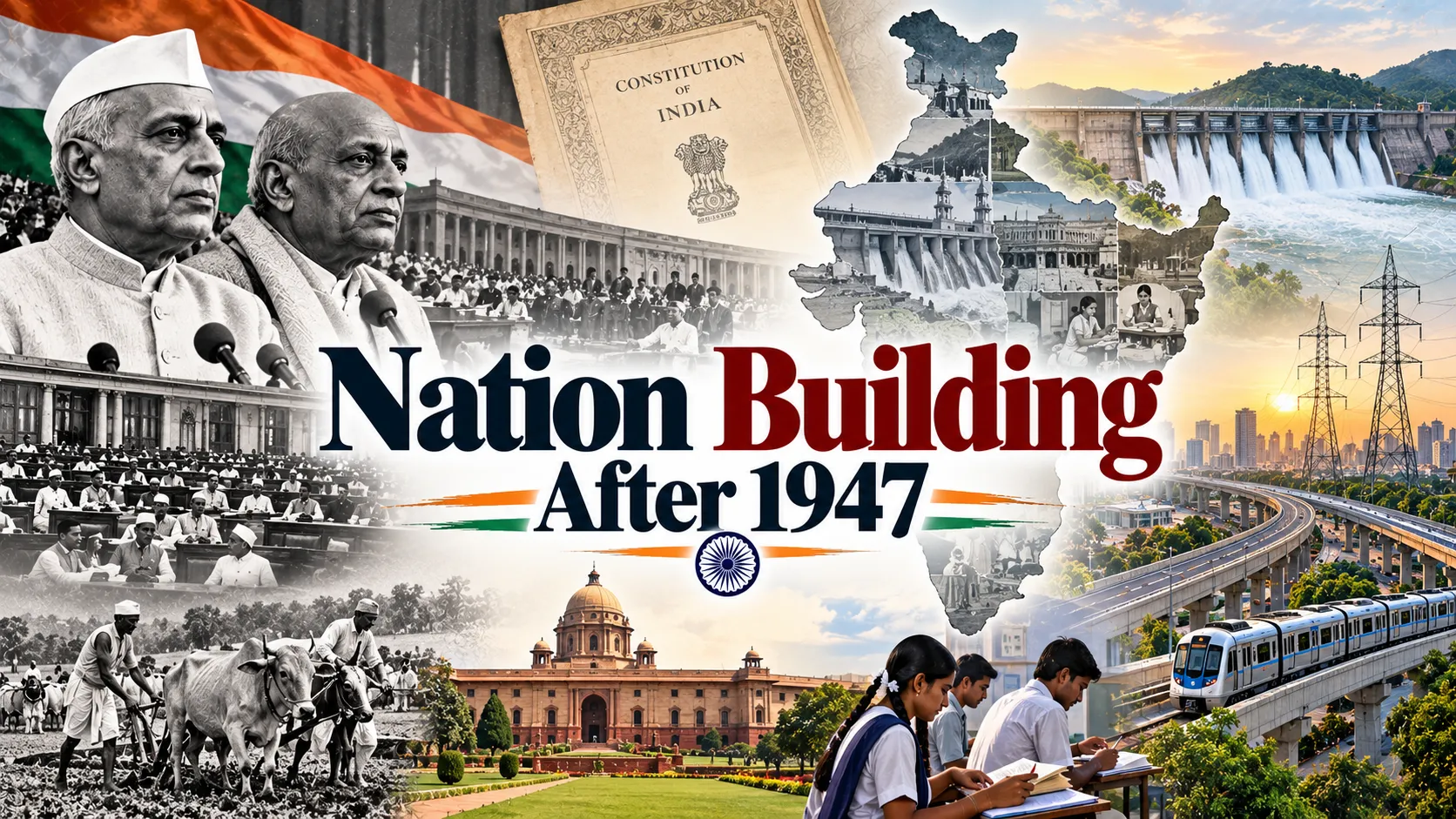 Nation Building After 1947: Political, Social and Economic Challenges in India