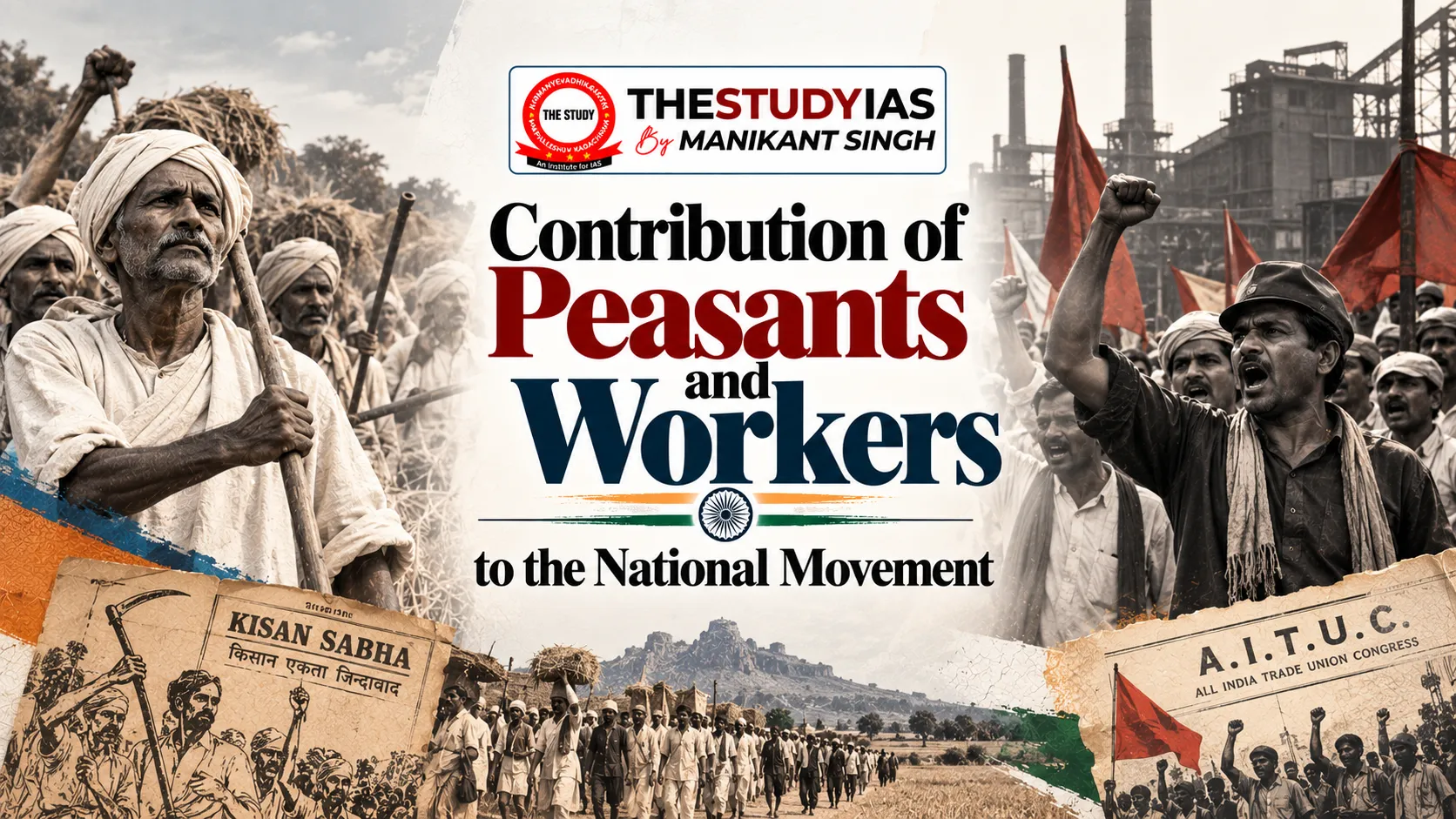 Contribution of Peasants and Workers to the National Movement